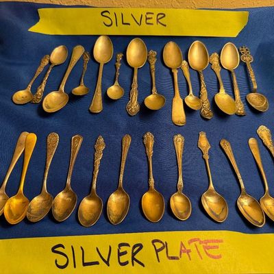 Silver & Silver Plate Spoon Collection