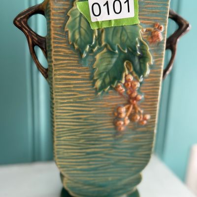 Tall Roseville Vase