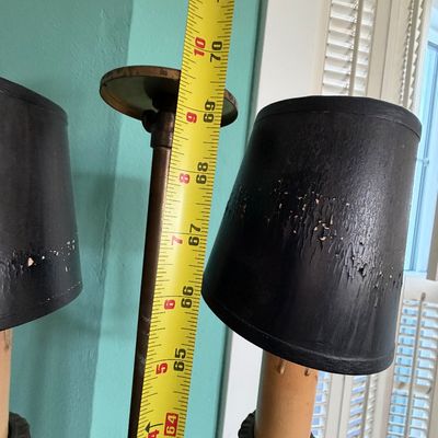 Vintage Two Light Bouillotte-Style Lamp
