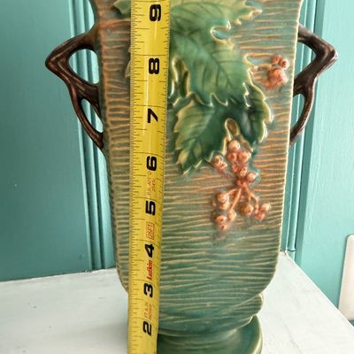 Tall Roseville Vase