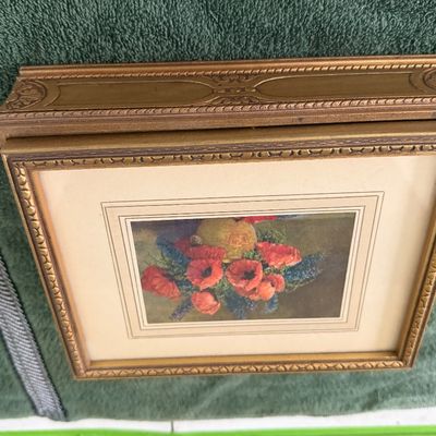 Vintage Gold Gilt Wood Jewelry or Dresser Box