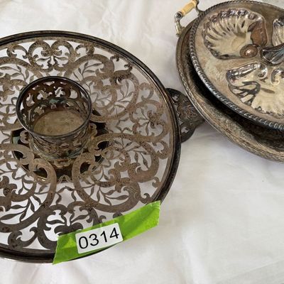 Vintage Silver Plated Serving Pieces & Trivets