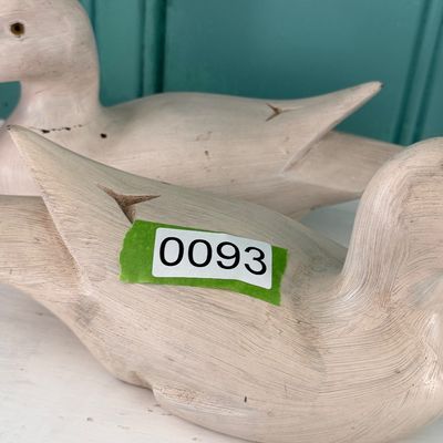 TWO Signed Wood Duck Decoys