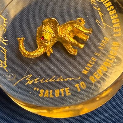 1968 Encased Republican Elephant