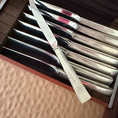 Vintage Knife / Carving Sets In Original Cases