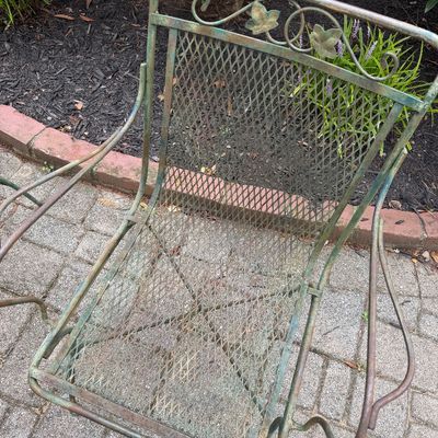 Wrought Iron Garden Chairs (2)