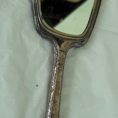 Antique Handheld Vanity Mirror