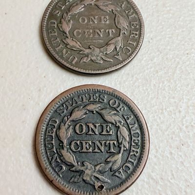 TWO Large Cents 1835 & 1846