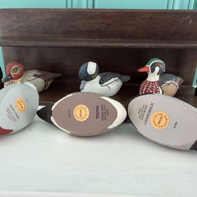 Duck Miniatures On Display Stand