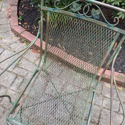Wrought Iron Garden Chairs (2)