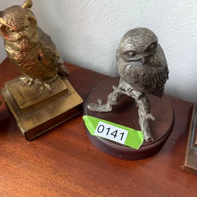 Owls & Abe Paperweights / Bookends