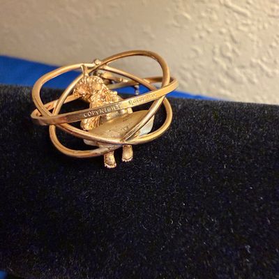 Vintage William Ruser 14k Yellow Gold Pendant and Earring Set