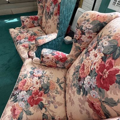 PAIR High Back Queen Anne’s Chairs