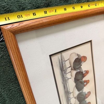 Framed Art Print Titled “The Bully Boys” *Redhead Ducks