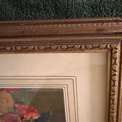 Vintage Gold Gilt Wood Jewelry or Dresser Box