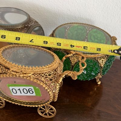 Assorted Vintage Lot - Transparent Jewelry Cases