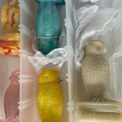 Vintage Pegenhart Glass - Wise Ole Owl Figurines