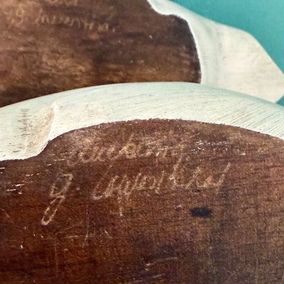 TWO Signed Wood Duck Decoys