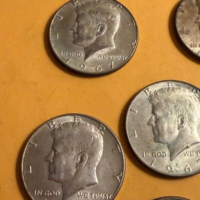 Kennedy Half Dollars Lot 40% & 90% Silver Coins