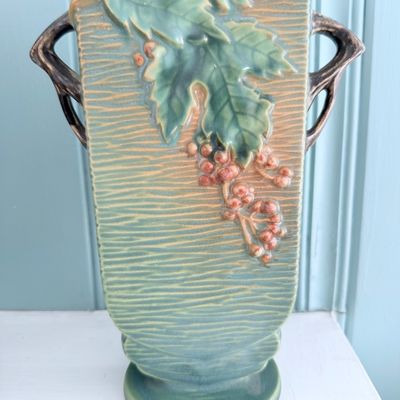Tall Roseville Vase
