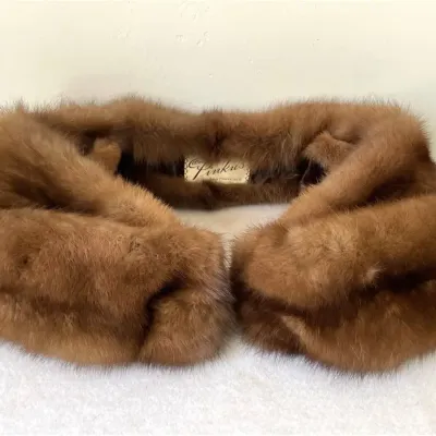 Pinkus  San Francisco Brown Fur Stole, 40s/50s
