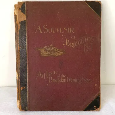 1895 Antique Book  “A Souvenir of Bridgeton”