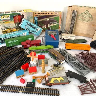Vintage Train Collection And Toy Village 