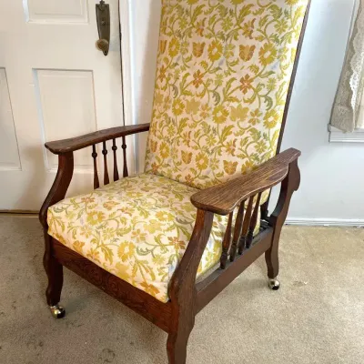 Morris Oak Recliner Chair