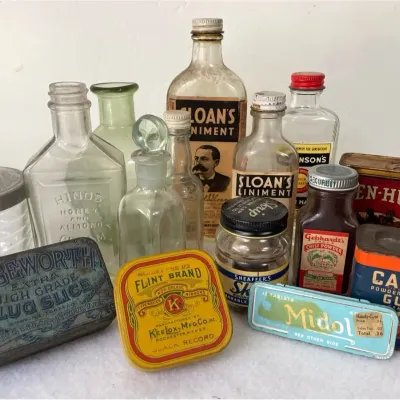 Apothecary Collection, Bottles And Tins, 15pcs