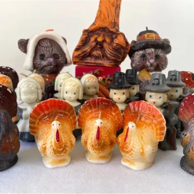 Gurley Novelty Co. Thanksgiving Fall Vintage Candles, 22pcs