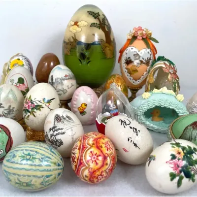 Vintage Decorative Egg Collection 