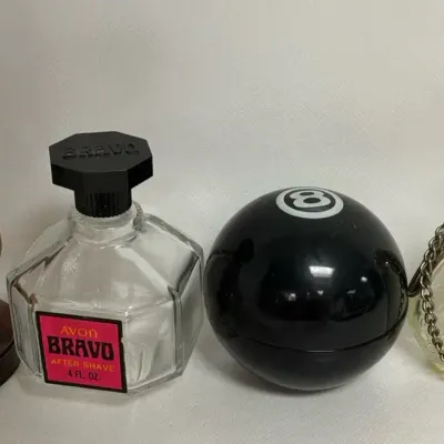 Avon Bravo & 8 Ball Decanters & More