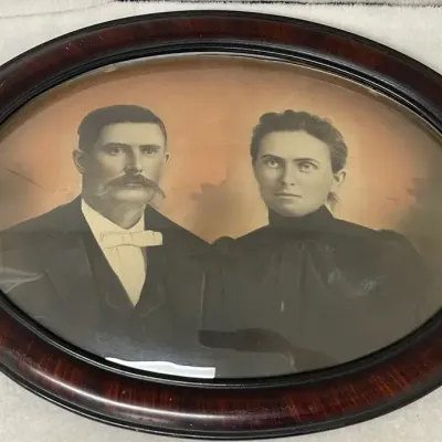 Antique Couple Portrait