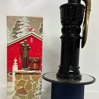 Vintage Avon Pump Decanter Leather After Shave Bottle