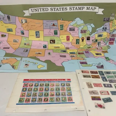 United States Map of Stamps & More