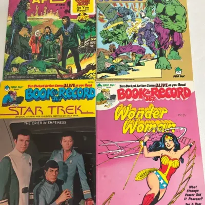 Vintage “Star Trek” “Hulk” “Wonder Woman” “Planet Of The Apes” Comic Book & Record