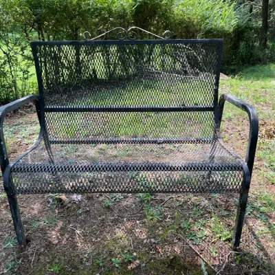 Wrought Iron Bench
