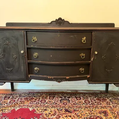 Serpentine Front Buffet 2 Doors 3 Drawers
