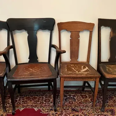 Oak Dining Chairs With Leather Seats