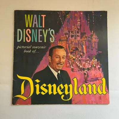 Walt Disney Pictorial Souvenir Book Of Disney Land From 60s