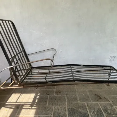 Wrought Iron Chase Lounge