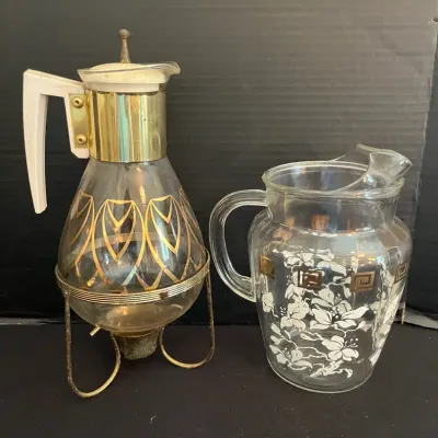 Mid Century Carafe And Pitcher