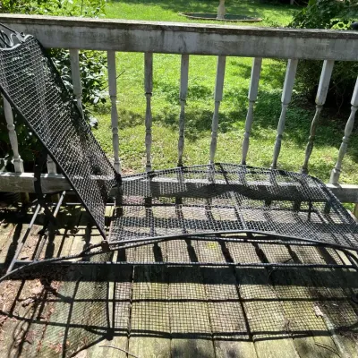 Wrought Iron Chaise
