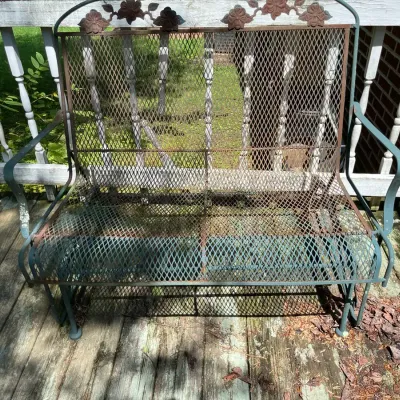 Wrought Iron Glider