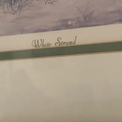 Framed Numbered and Signed Print 'White Strand' by Edmund Sullivan
