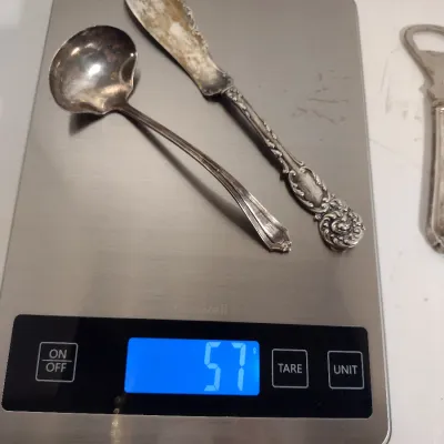Sterling Silver Utensils- Ladle and Butter Spreader Approx Total Weight 57 Grams (#6)