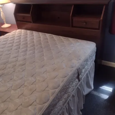 Queen/Full Bed Frame with Mattress Set
