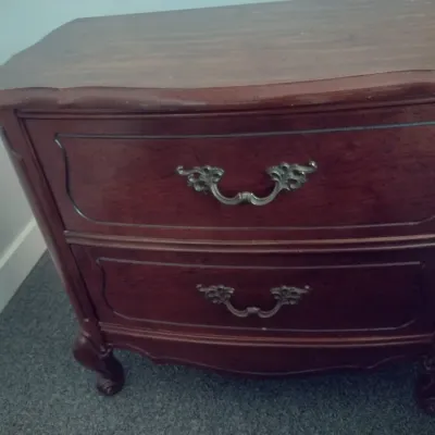 Pair of Matching Bassett Double Drawer Bedside Dressers