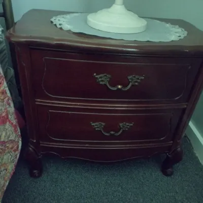 Pair of Matching Bassett Double Drawer Bedside Dressers