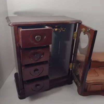 Pair of Wooden Jewelry Boxes
